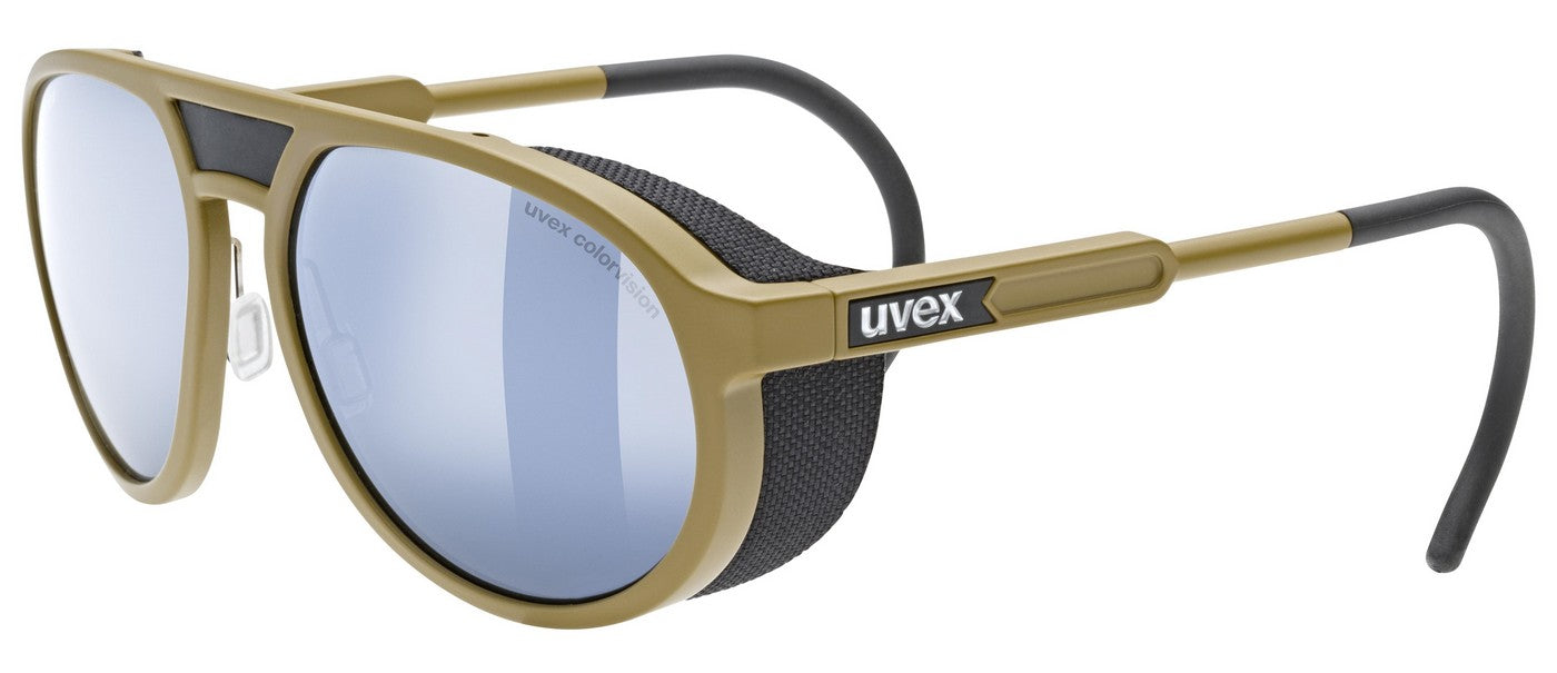Dviratininko akiniai Uvex mtn classic CV khaki matt / mirror silver