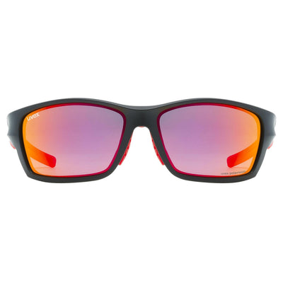 Akiniai Uvex Sportstyle 232 P black mat red / mirror red