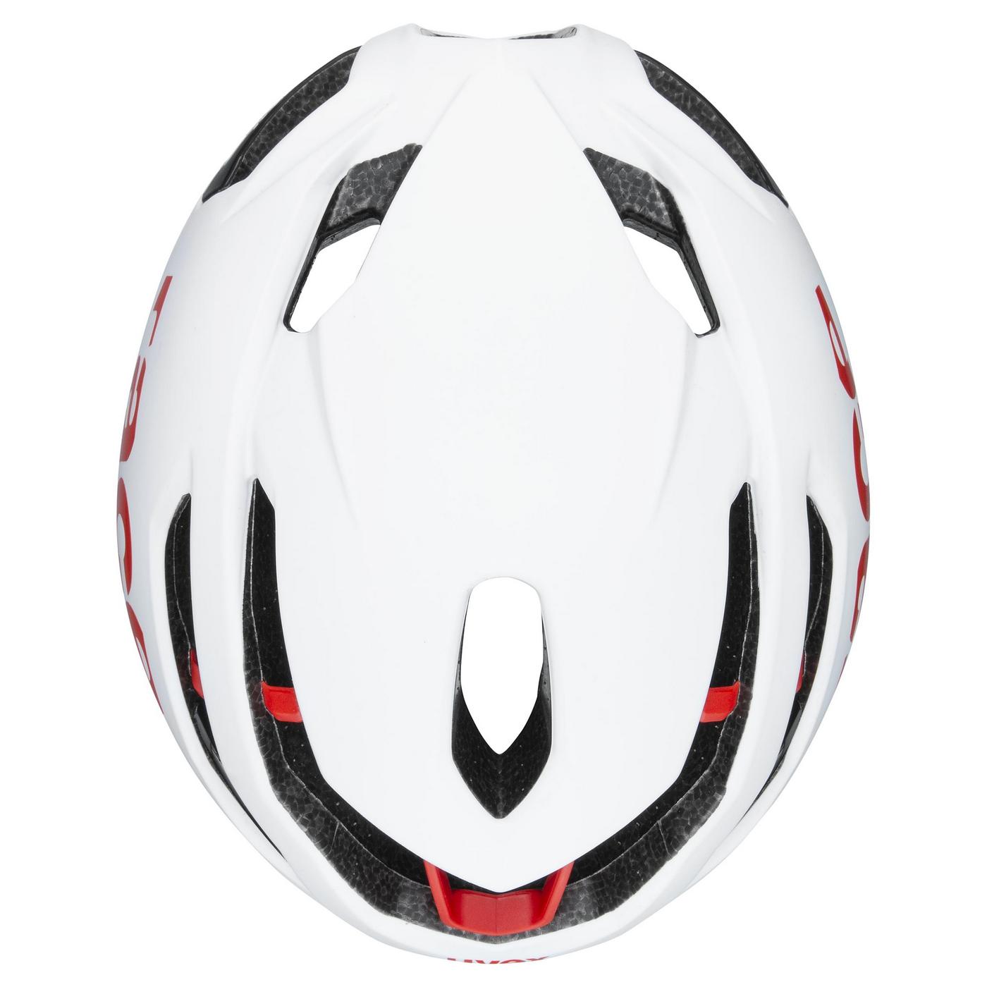 Šalmas Uvex Race 9 white-red-53-57CM