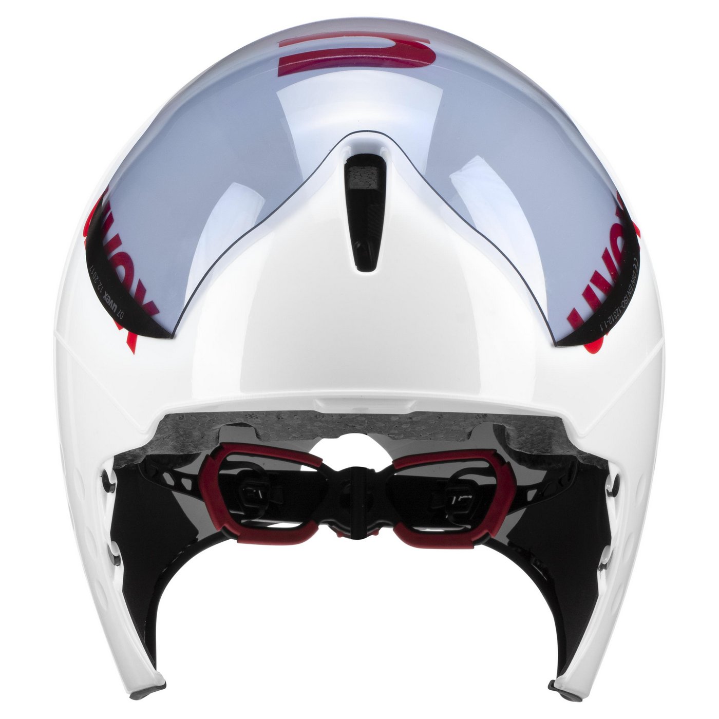 Šalmas Uvex Race 8 white red-56-58CM