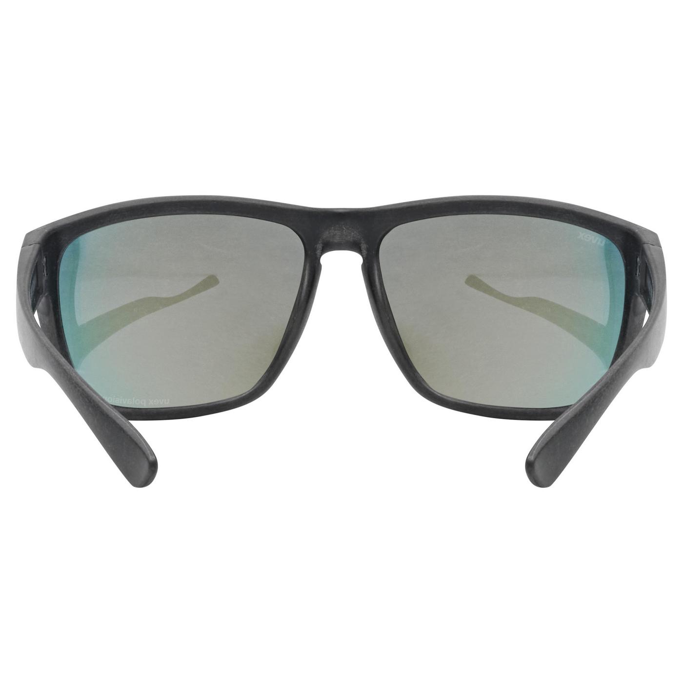 Akiniai Uvex lgl ocean P black mat / mirror red