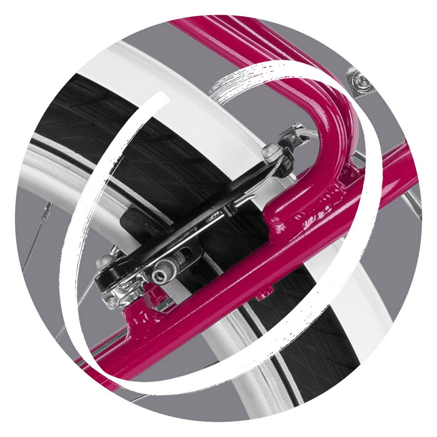 Dviratis PUKY Skyride 24-7 Alu Light berry
