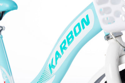 Dviratis Karbon Kitty 16 turquoise-white