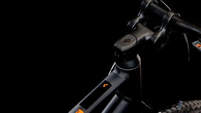 Dviratis Cube Numove 240 black'n'orange 2025