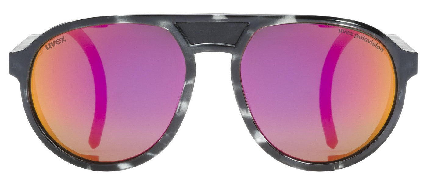 Dviratininko akiniai Uvex mtn classic P black tortoise / mirror pink
