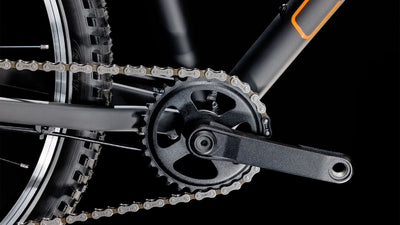 Dviratis Cube Numove 240 black'n'orange 2025