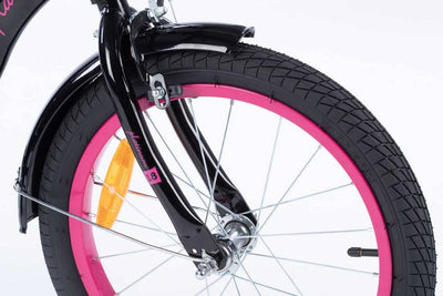 Vaikiškas dviratis Tomabike 18 juoda, rožinė