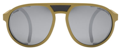 Dviratininko akiniai Uvex mtn classic CV khaki matt / mirror silver