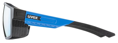 Dviratininko akiniai Uvex mtn style P black-blue matt / mirror blue