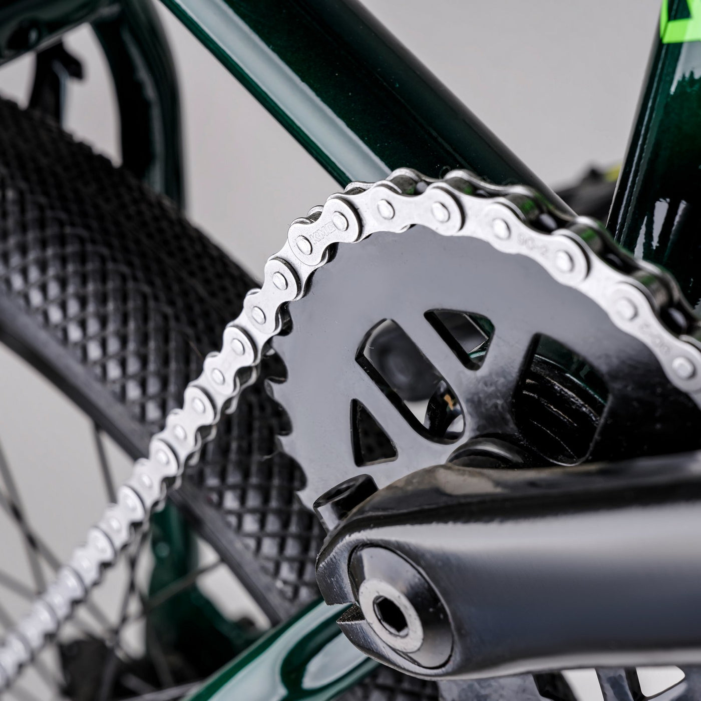 Dviratis S'COOL XtriX 20 1-speed BMX 20" HiTen dark green-neon green