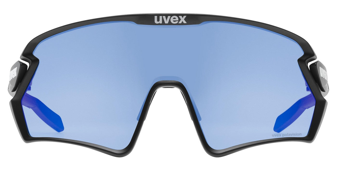 Dviratininko akiniai Uvex sportstyle 231 2.0 P black matt / mirror blue