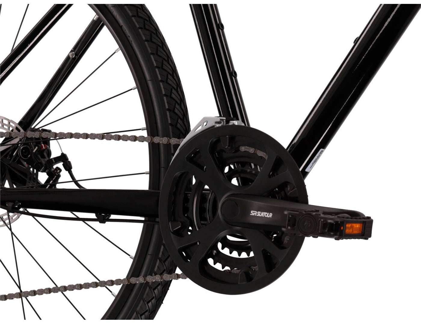 Dviratis Kross Evado 3.0 Black-orange 28