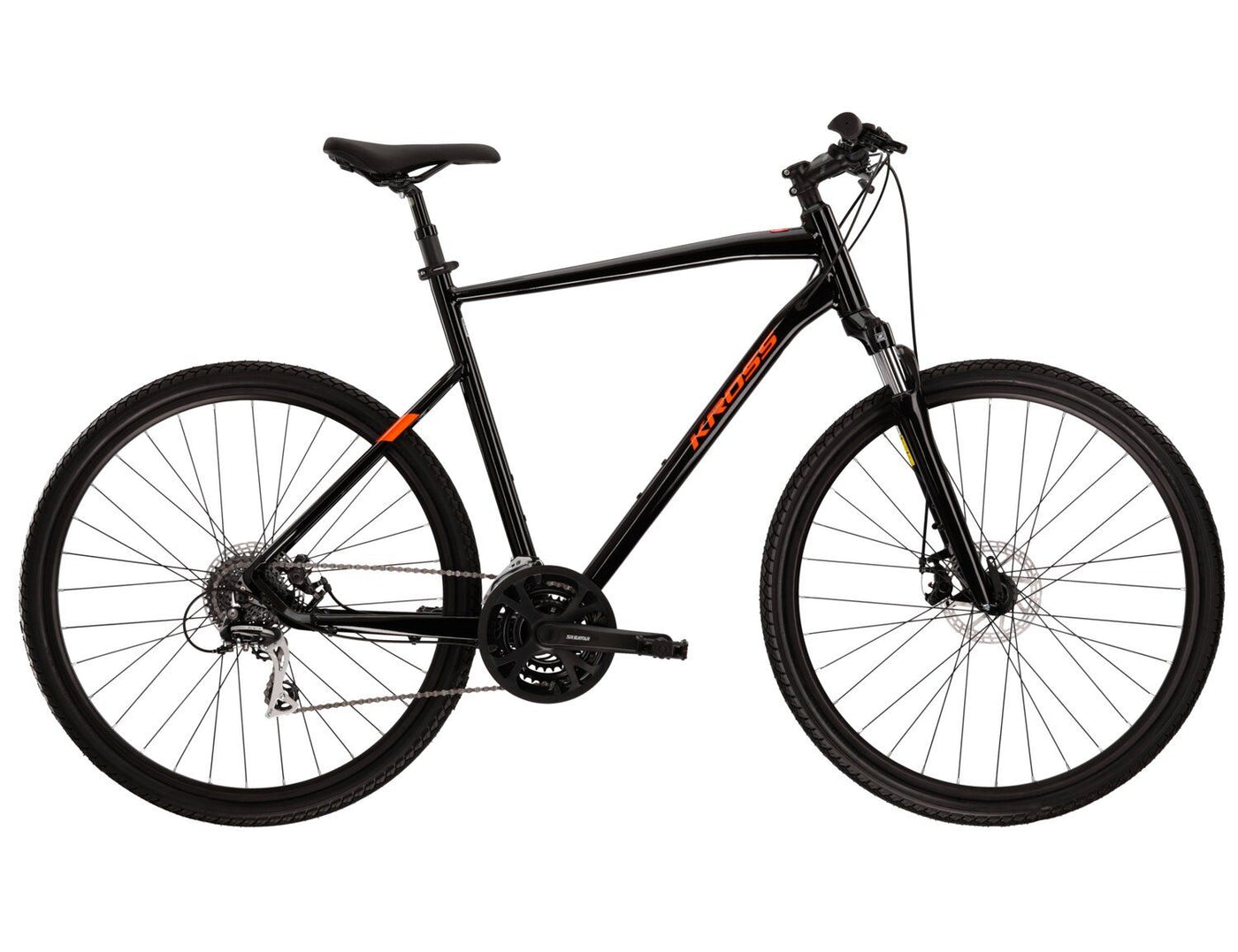 Dviratis Kross Evado 3.0 Black-orange 28