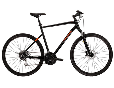 Dviratis Kross Evado 3.0 Black-orange 28