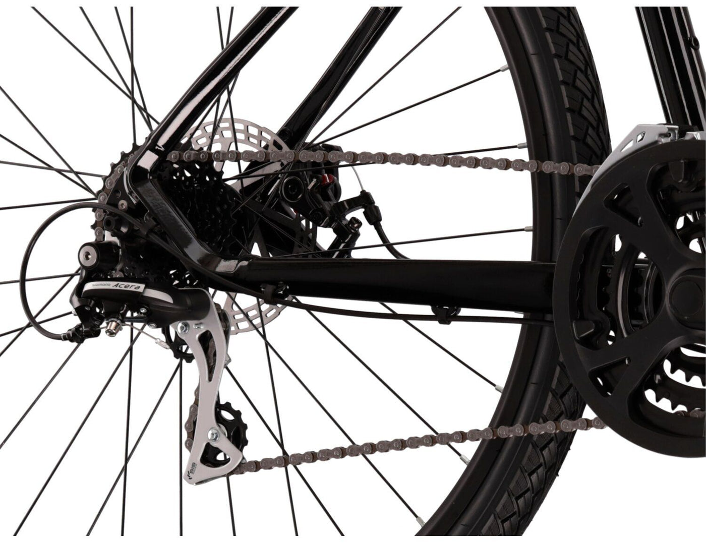 Dviratis Kross Evado 3.0 Black-orange 28
