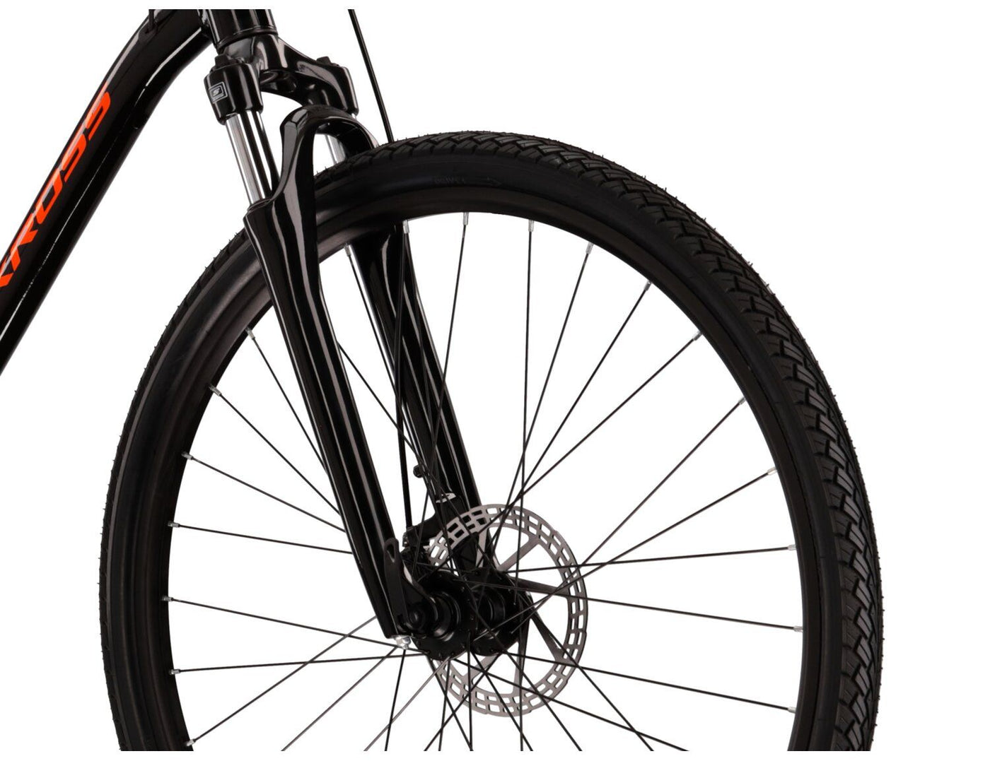 Dviratis Kross Evado 3.0 Black-orange 28