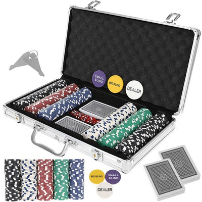 Pokerio lagaminas – 300 žetonų rinkinys