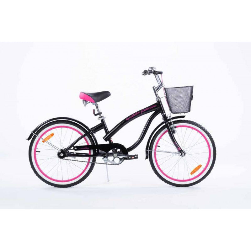 Vaikiškas dviratis TomaBike 18 Cruizer Juodas Rožinis