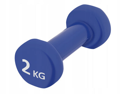 Ketaus hanteliai dengti vinilu 2x2 kg