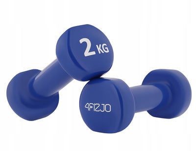 Ketaus hanteliai dengti vinilu 2x2 kg
