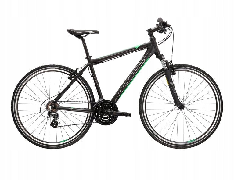 KROSS EVADO 2.0 L hibridinis dviratis juodas