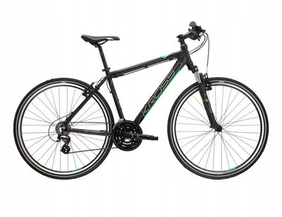 KROSS EVADO 2.0 L hibridinis dviratis juodas