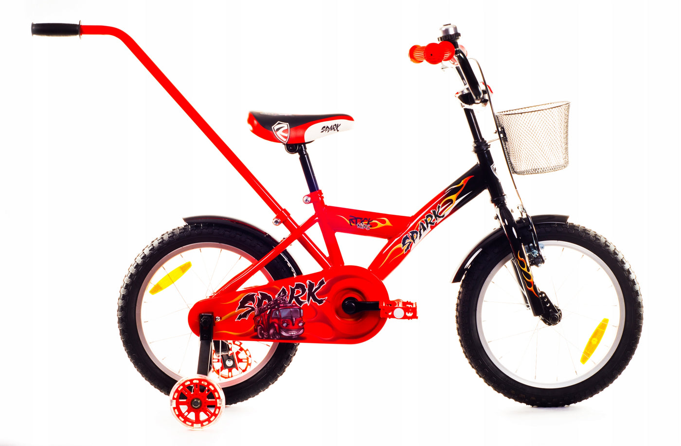 Vaikiškas dviratis Rock Kids Bike SPARK raudonas