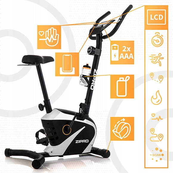Vertikalus magnetinis dviratis treniruoklis Zipro Beat RS