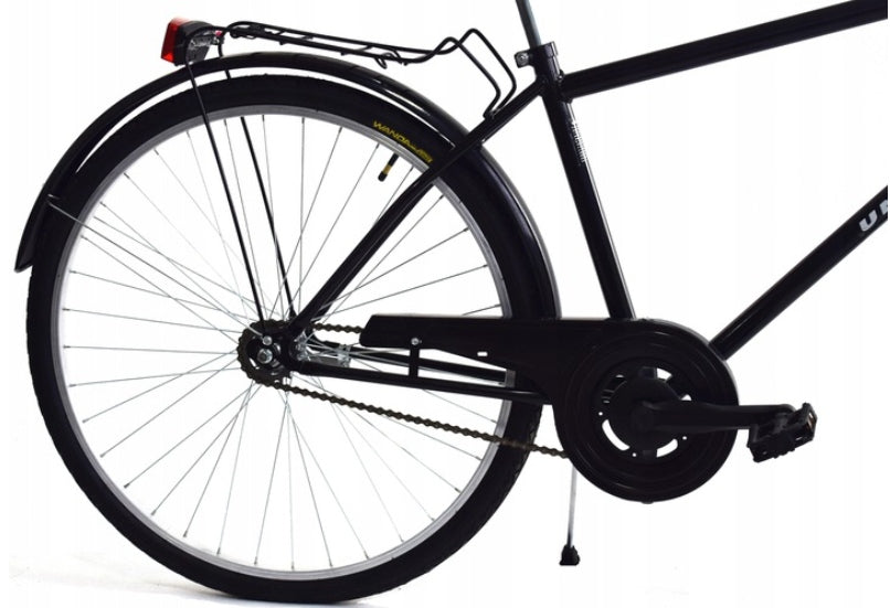 Miesto dviratis Dallas Bike rėmas 19 colių 28 juodas