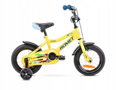 Vaikiškas dviratis Romet TOM geltonas