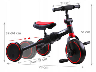 Triratis - balansinis dviratis 3in1