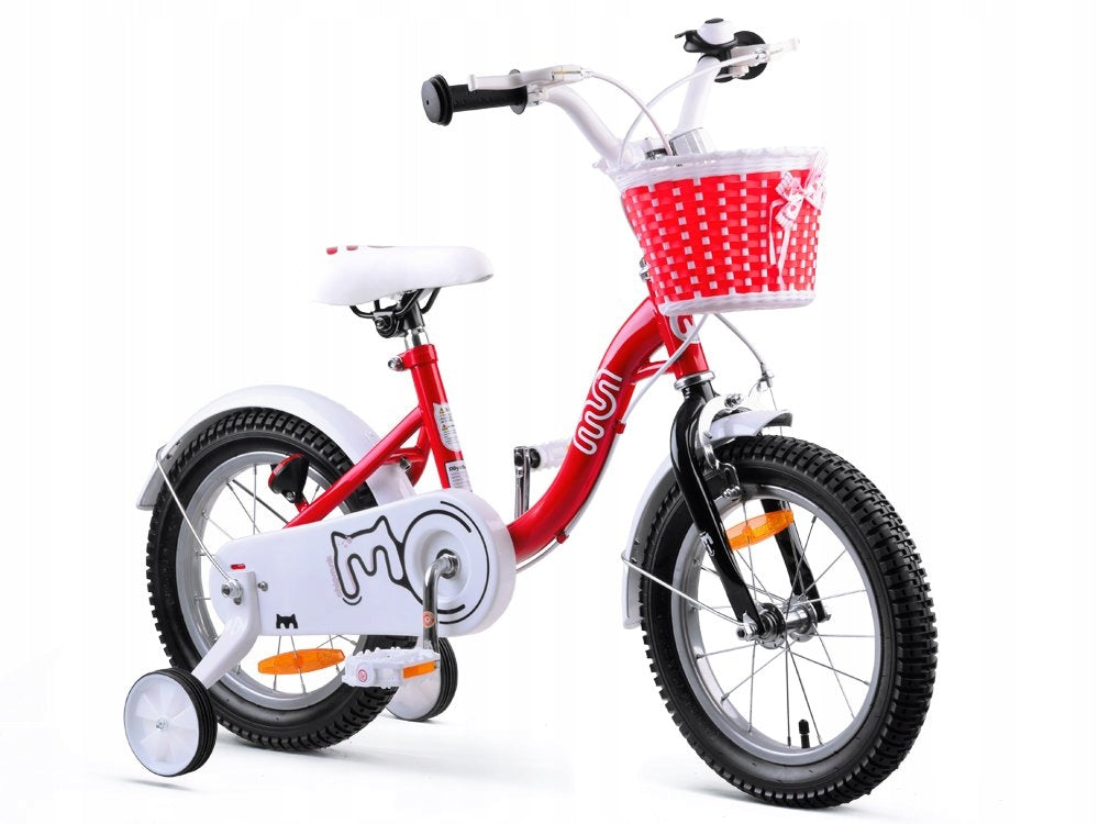 Mergaitiškas dviratis nuo 3 metų RoyalBaby 14 colių ratai