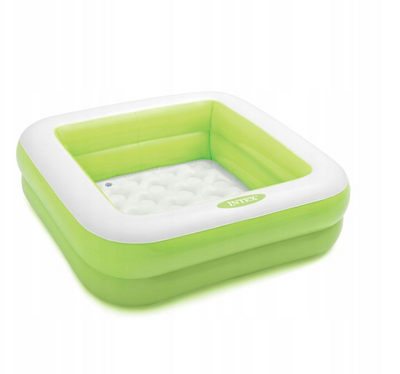Pripučiamas baseinas Intex 57100 baltas žalias