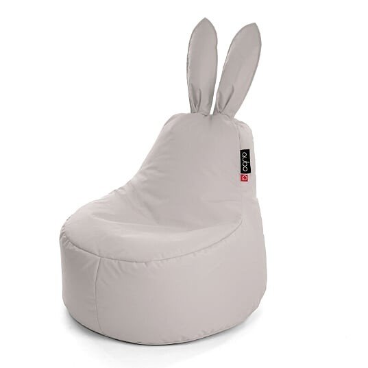 Qubo™ Baby Rabbit Silver POP FIT sėdmaišis