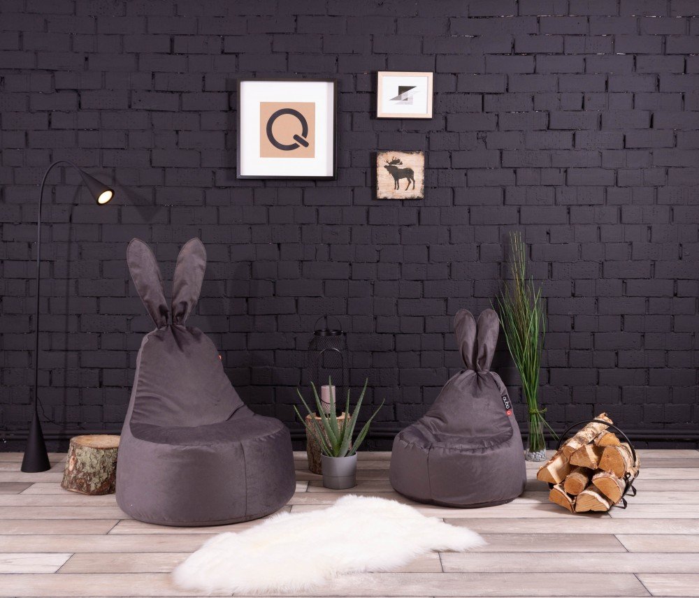 Qubo™ Baby Rabbit Art Deco FEEL FIT sėdmaišis