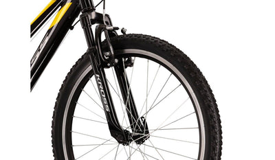 Dviratis Kross Hexagon JR 1.0 juodas geltonas