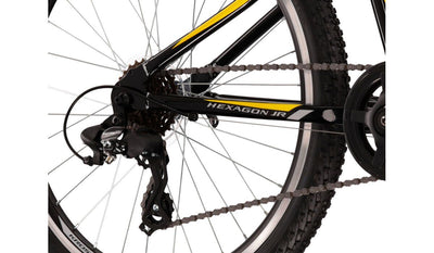 Dviratis Kross Hexagon JR 1.0 juodas geltonas