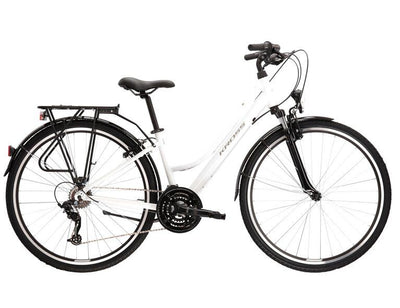 Dviratis Kross Trans 1.0 baltas