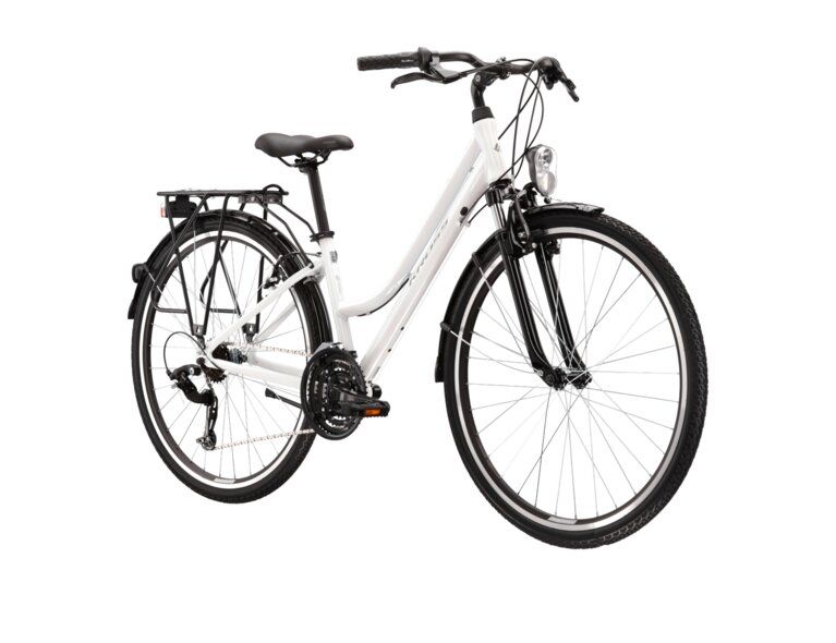 Dviratis Kross Trans 1.0 baltas