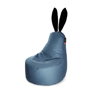 Qubo™ Mommy Rabbit Black Ears Slate POP FIT sėdmaišis