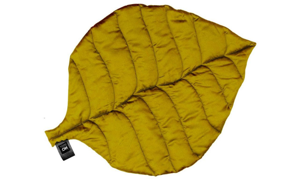 Qubo™ Autumn Leaf Mustard VELVET FIT sėdmaišis