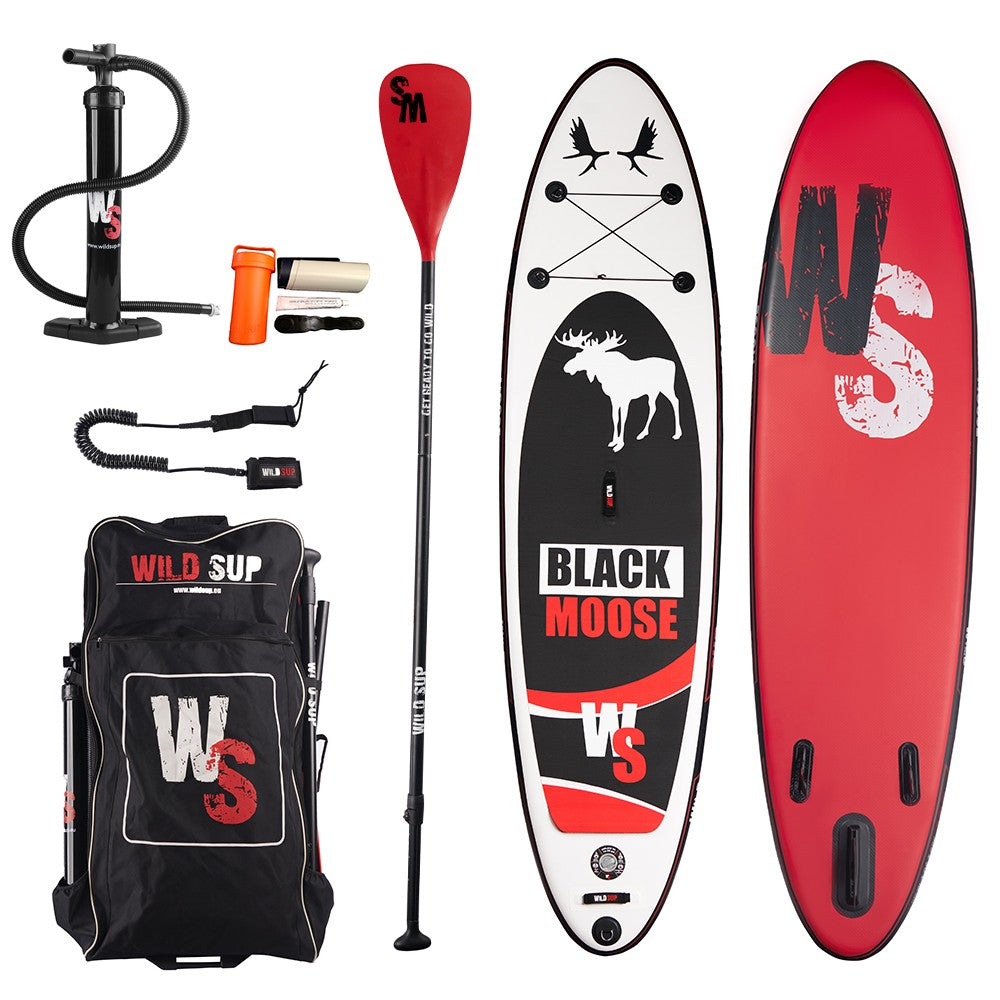 Pripučiama irklentė WILDSUP BLACK MOOSE 10.6 juoda raudona